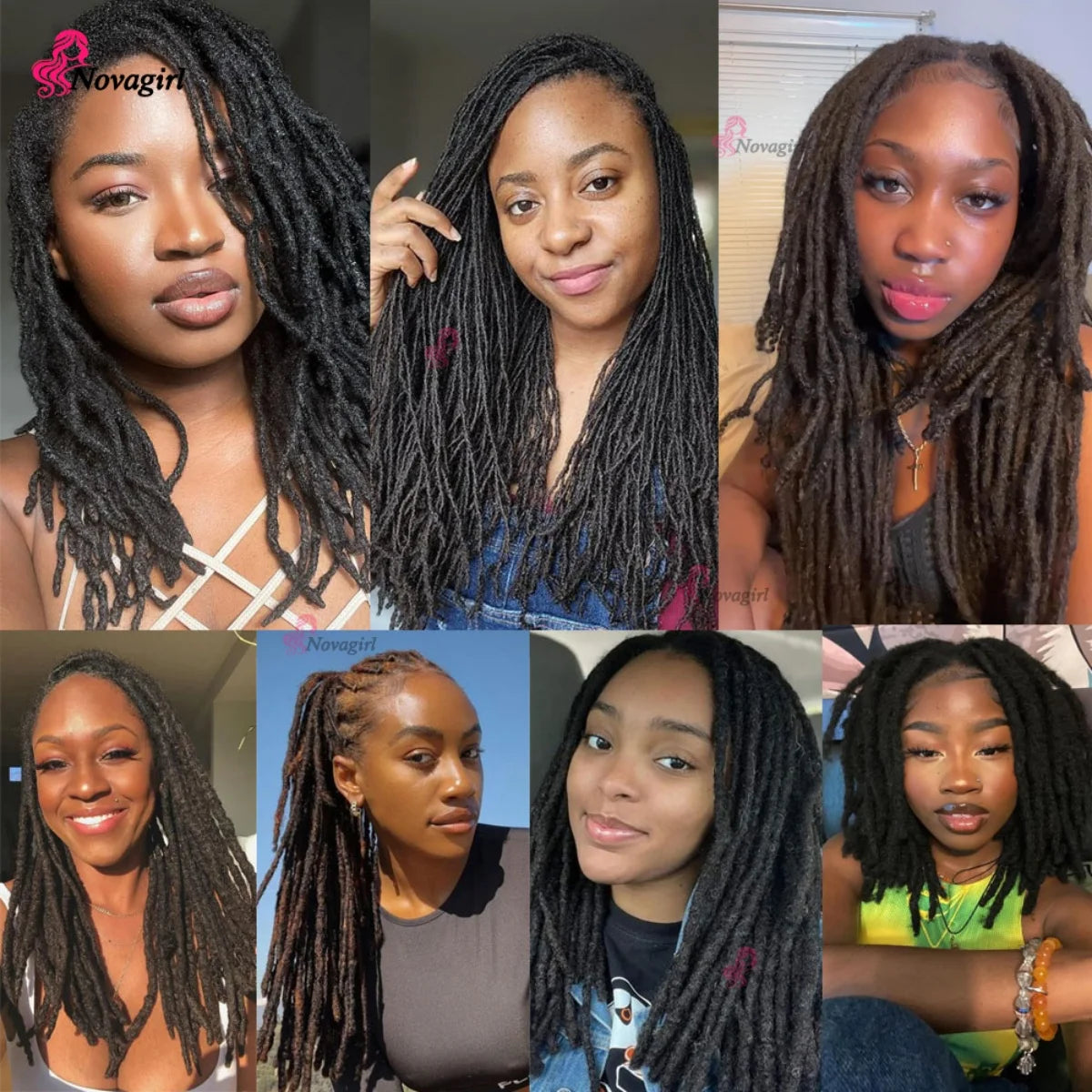 0.2/0.4/0.6/0.8 cm Human Hair Dreadlocks Extensions Brazilian Real Human Hair Locks Extensions Handmade Dreadlocks For Women/Men