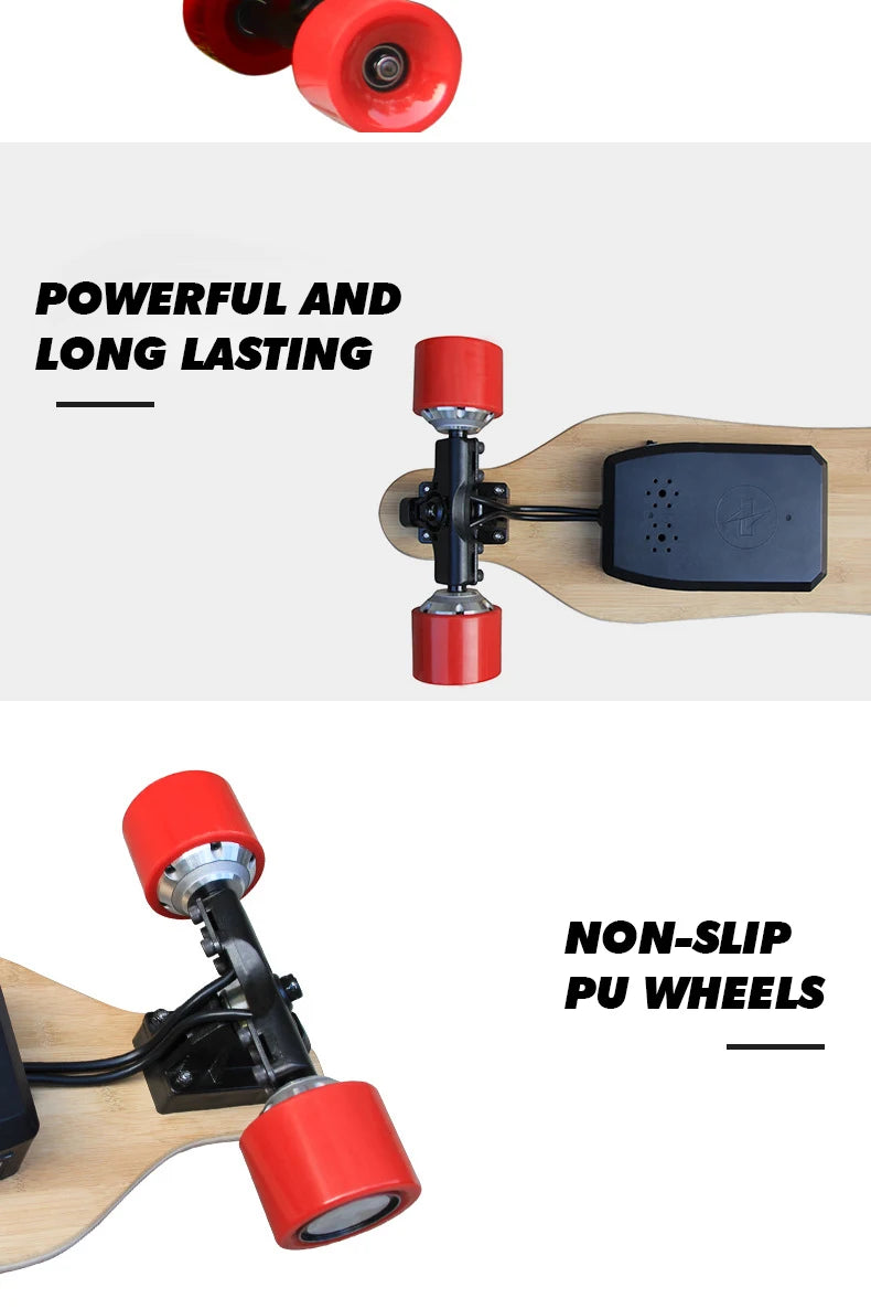 Electric Longboard for Adults High Speed Affordable Aluminum Deck with 90mm Polyurethane Wheels Customizable Colors for Boys