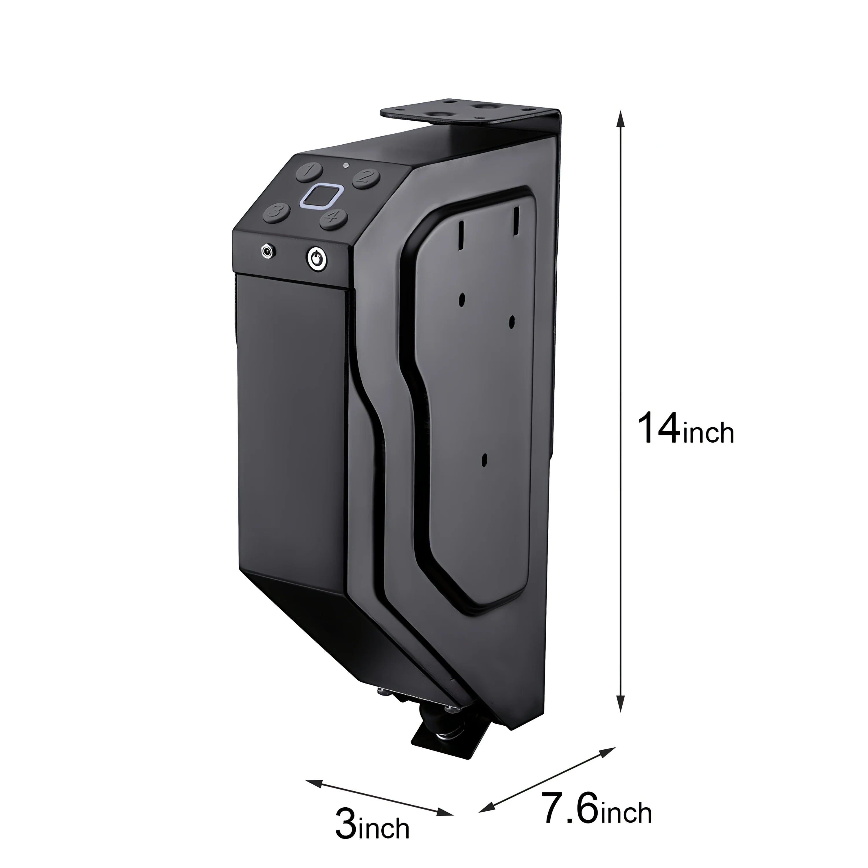 Gun Safes Pistol Box Biometric Fingerprint/Password Steel Gun Box Unlock Anti-Burglary with Keys Strongbox For Desk Cabinet