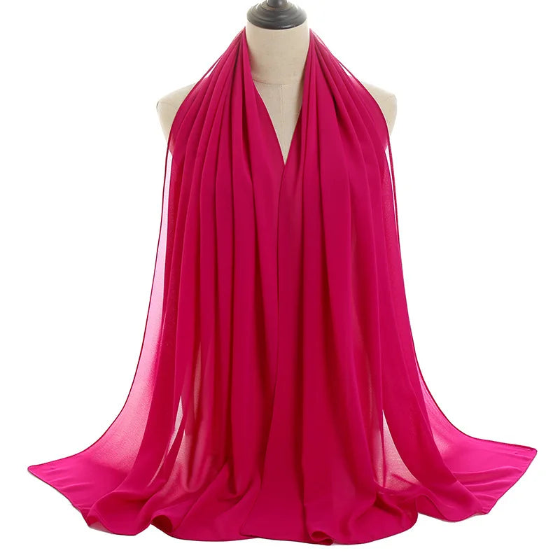 Ramadan Islamic Instant Bubble Chiffon Shawl Scarf Lady Head Wrap Women Hijabs Scarves Bufandas Muslim Veil Hijab Snood 180*70cm