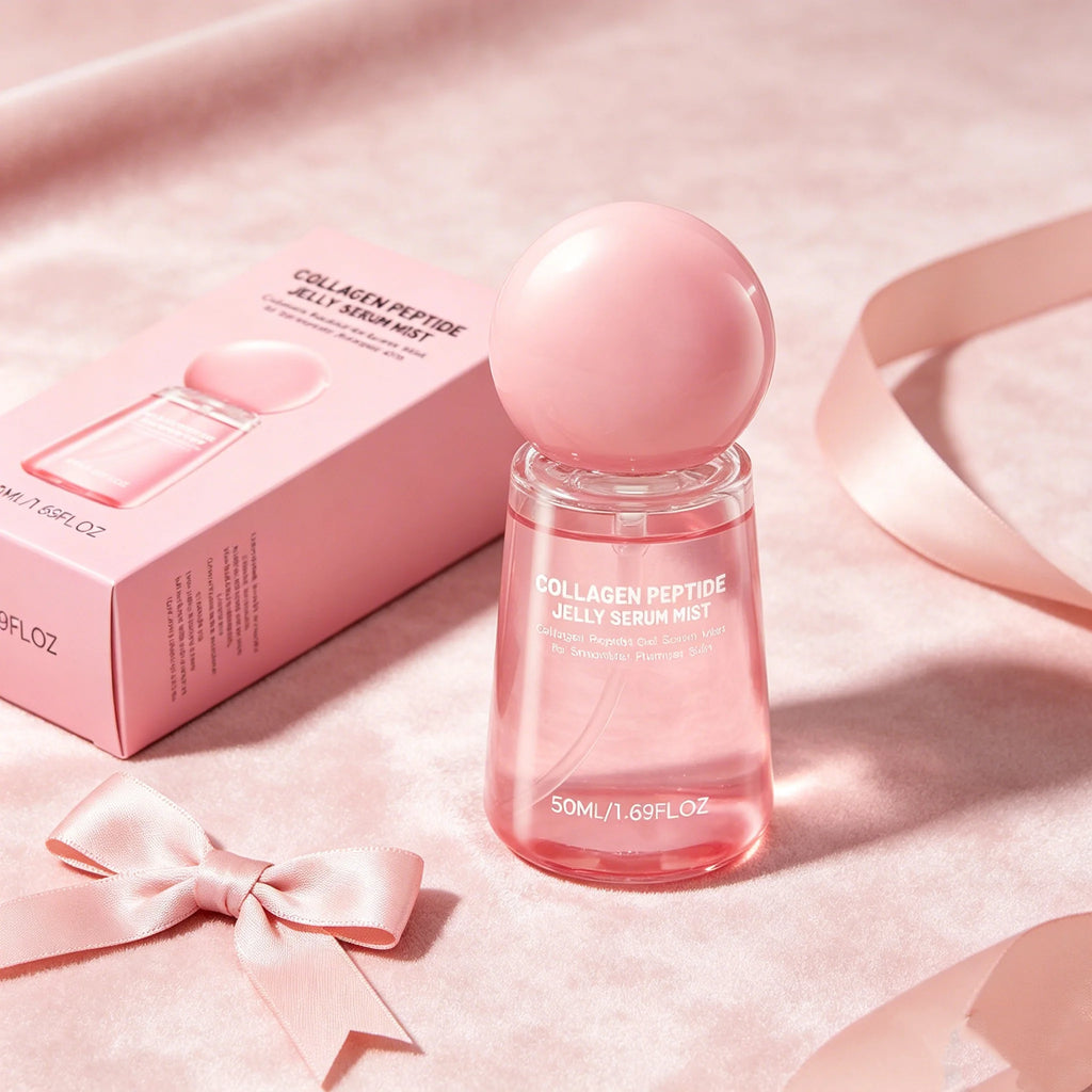 Women Jelly Face Essence Mist Fast Absorbing Non-Greasy Soothing Refreshing Skincare Collagen Facial Moisturizing Serum Sprays