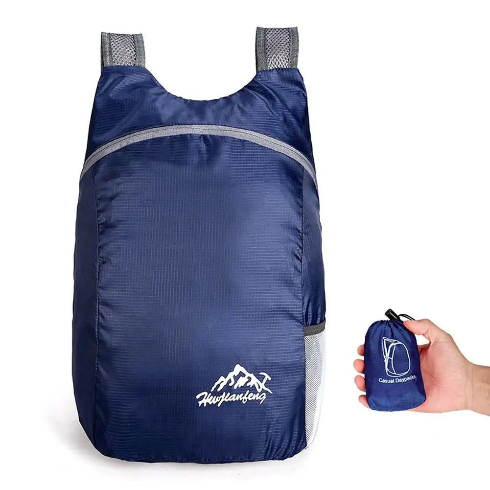Folding Backpack Waterproof Lightweight Travel Storage Bag Hiking Sports Large Capacity Portable Outdoor Bag
