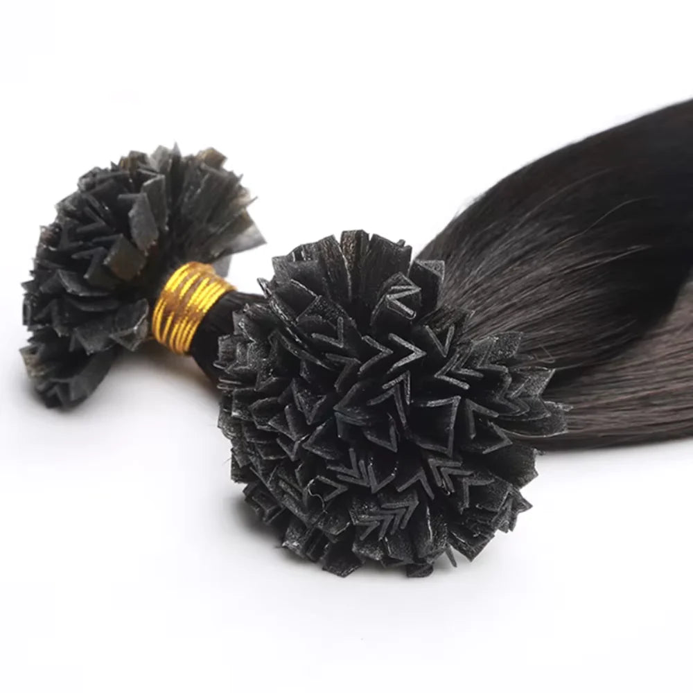 High Quality Remy Human Hair V-Tip Extensions Natural Look & Long Lasting