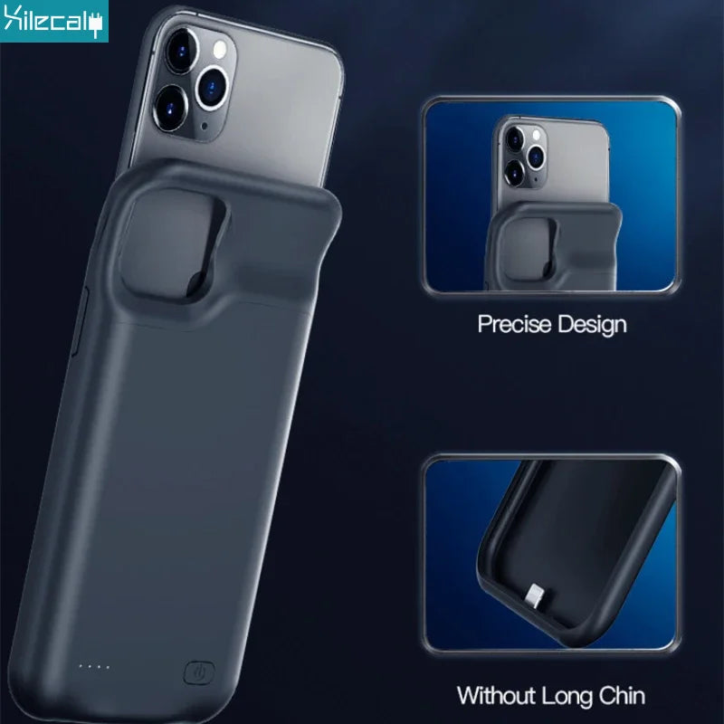 Xilecaly Portable Battery Case for iPhone 17 16 Pro Max 15Pro 13 14 12 mini Charging Case Battery Pack For iphone 7 8 6s SE 2 3