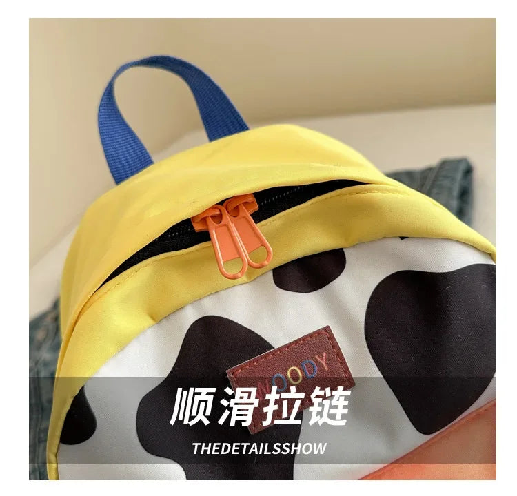 Cartoon Fashionable and Casual Women's Backpack Cute Cow Print Backpack Soft and Durable Fabric Backpack Suitable for Daily Use