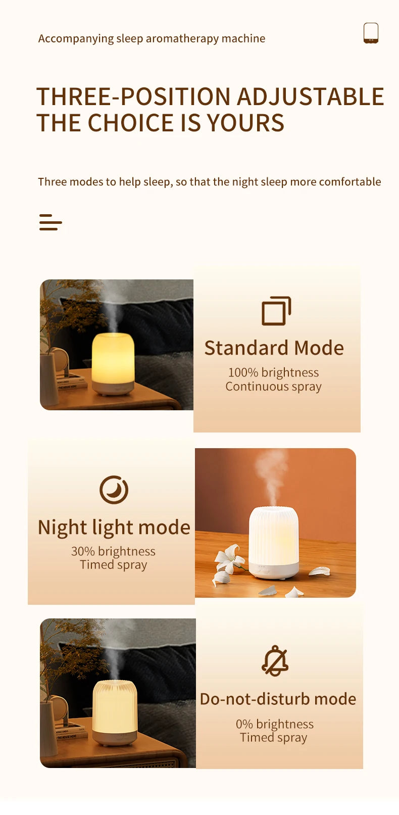 Home Essential Oil Humidifier Aromatherapy Machine Smart  Automatic Perfume Machine Bedroom Diffuser Night Light Humificador