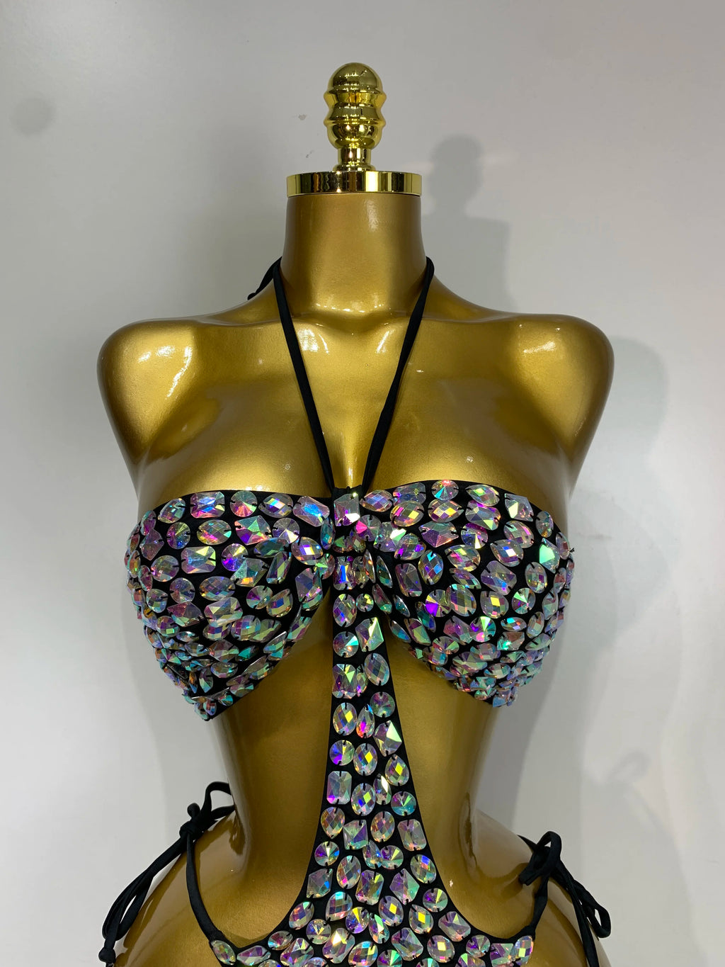 Newest Crystal Bikini Swimwear Fashion Bar Bikini Blingbling Swimwear Bikini Popular Bathingsuit Bikini Nightclub Stage Outfit