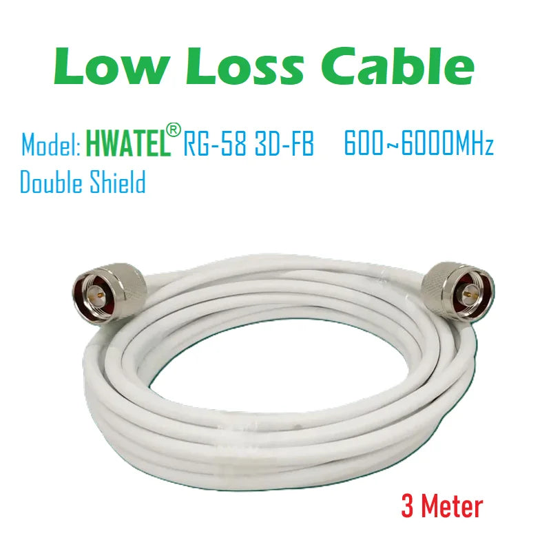 Cable Feeder 2G 3G 4G 5G WIFI 700 3500 MHZ Low LOSS RG 58 RG213 5d-FB Coaxial for Cellular Amplifier Booster Repeater Antenna