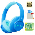 ANC Kids Wireless Headphones Noise Cancelling Bluetooth Earphones For School Travel Soundproof Headset Kids Protection Hearing