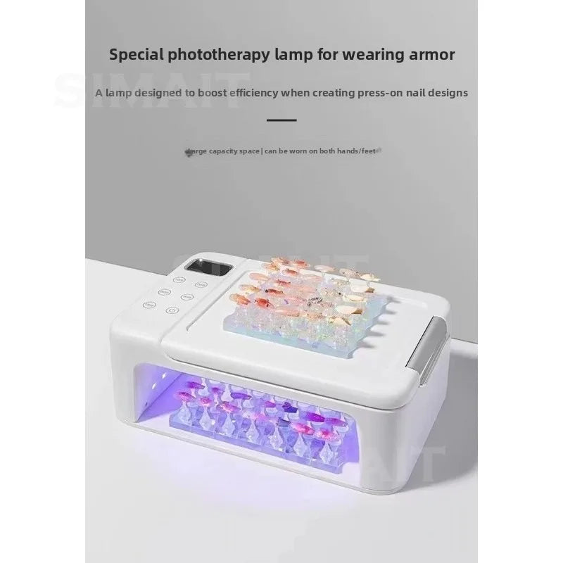 Upgraded Nail Lamp with Hand Pillow, Dedicated To Nail Salons, Large Capacity Suitable for Wearing Nail