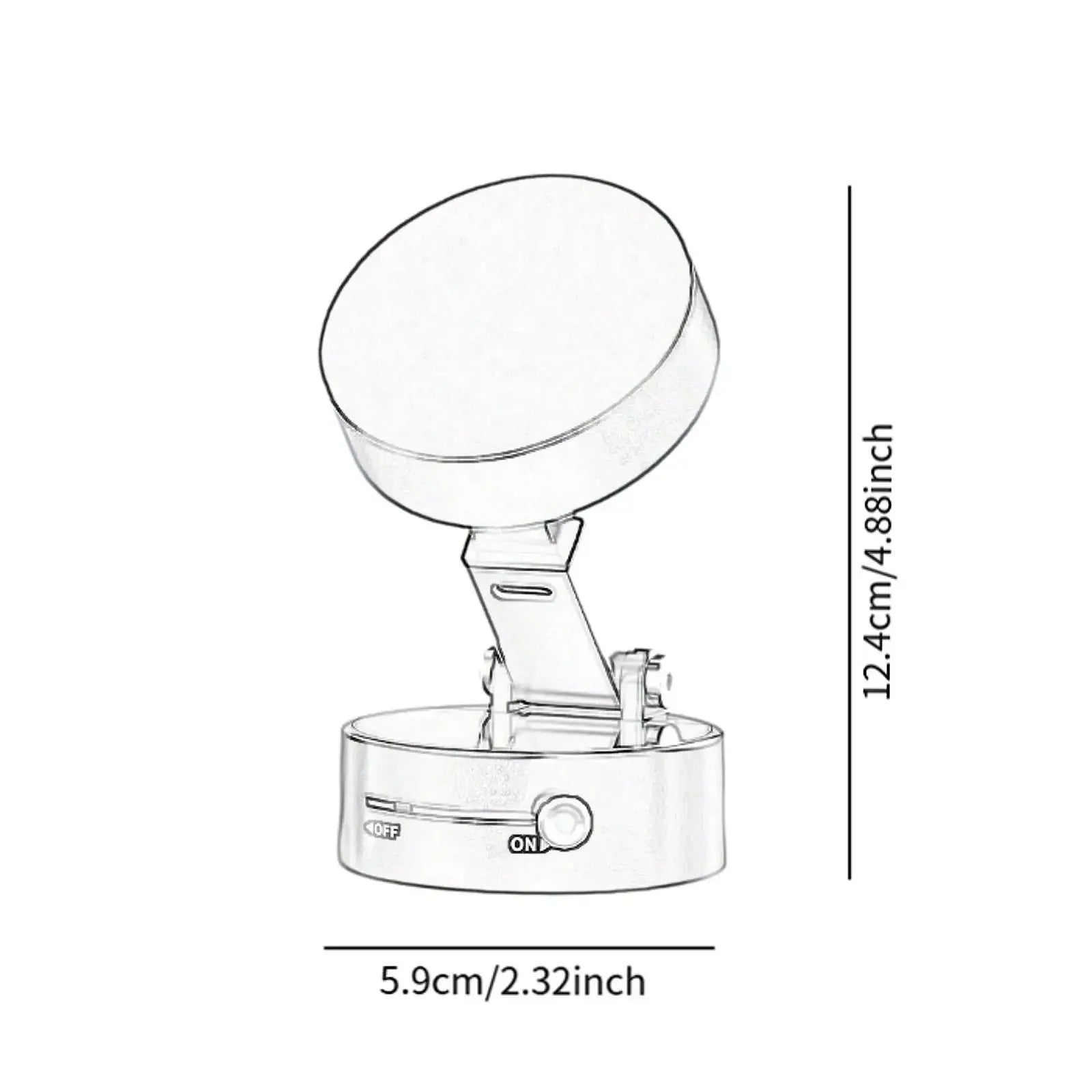 Ultra Magnetic Phone Holder Foldable Car Phone Mount Dashboard Phone Bracket 360 Degree Rotation Vacuum Suction Cup GPS Stand