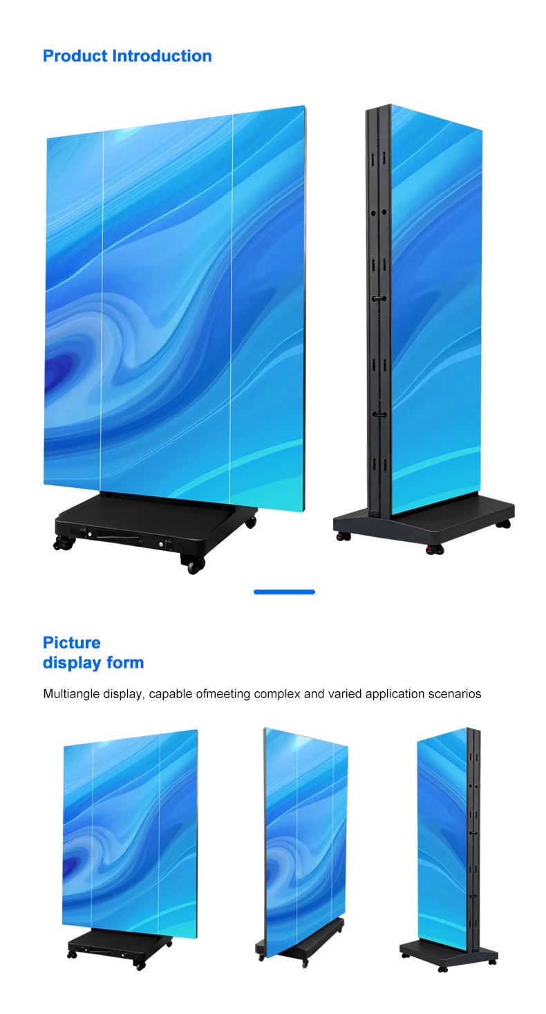High Visibility Commercial Smart Video Poster Display Foldable Poster Display