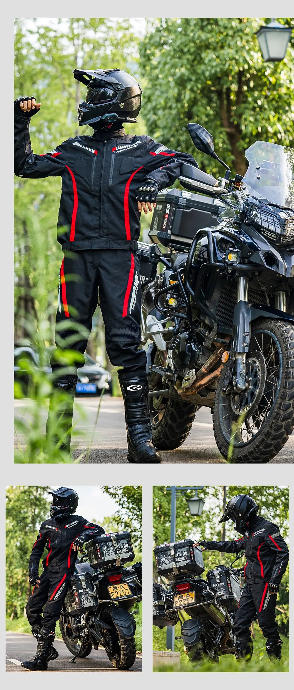 Motorcycle Jacket Moto Jackets Waterproof And Scratch Resistant Off-road Motorbike Jacket Moto Pants Outdoor Cycling Equipment