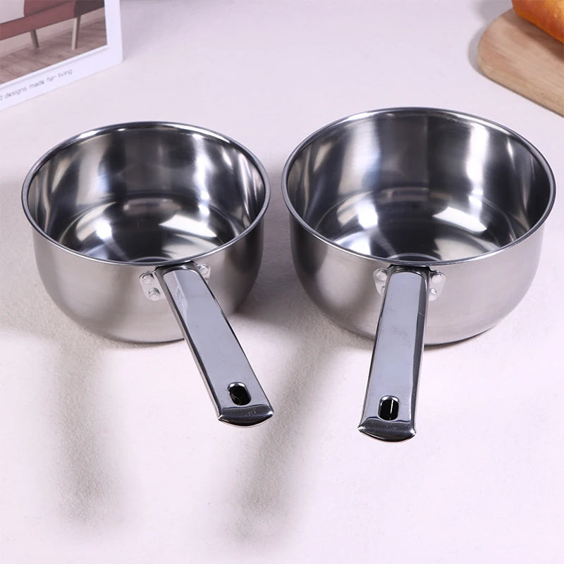 Stainless Steel Water Ladle Pan Pot Thickening Non-stick Suop Pan With Handle Or Plastic Ladle Household Kitchen Gadgets〔CC11〕