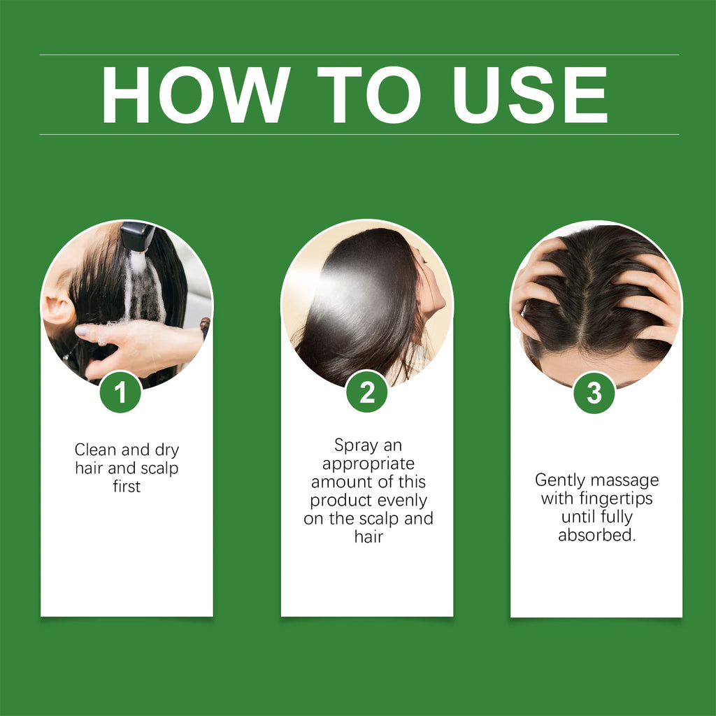 Rosemary Rice Water Hair Spray for Dry Frizzy Hair Nourishing Scalp Repair Damaged Hair Strengthen Weak Roots Reduce Breakage