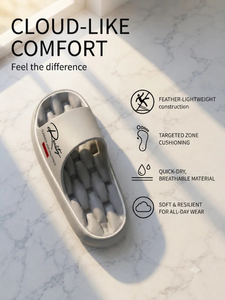 Summer innovative design EVA men's shoes, soft and lightweight home slippers, suitable for indoor and outdoor leisure activities