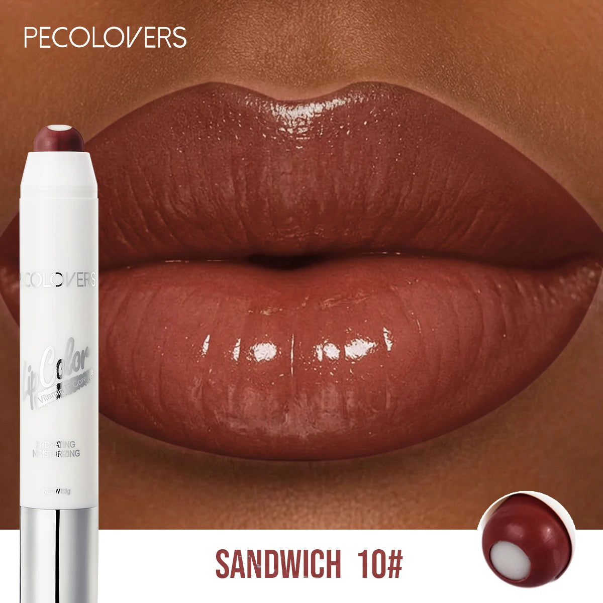 Lipstick - Long-Lasting Lip Tint, Ideal For Everyday Wear, Brown And Red, Lip Cosmetic