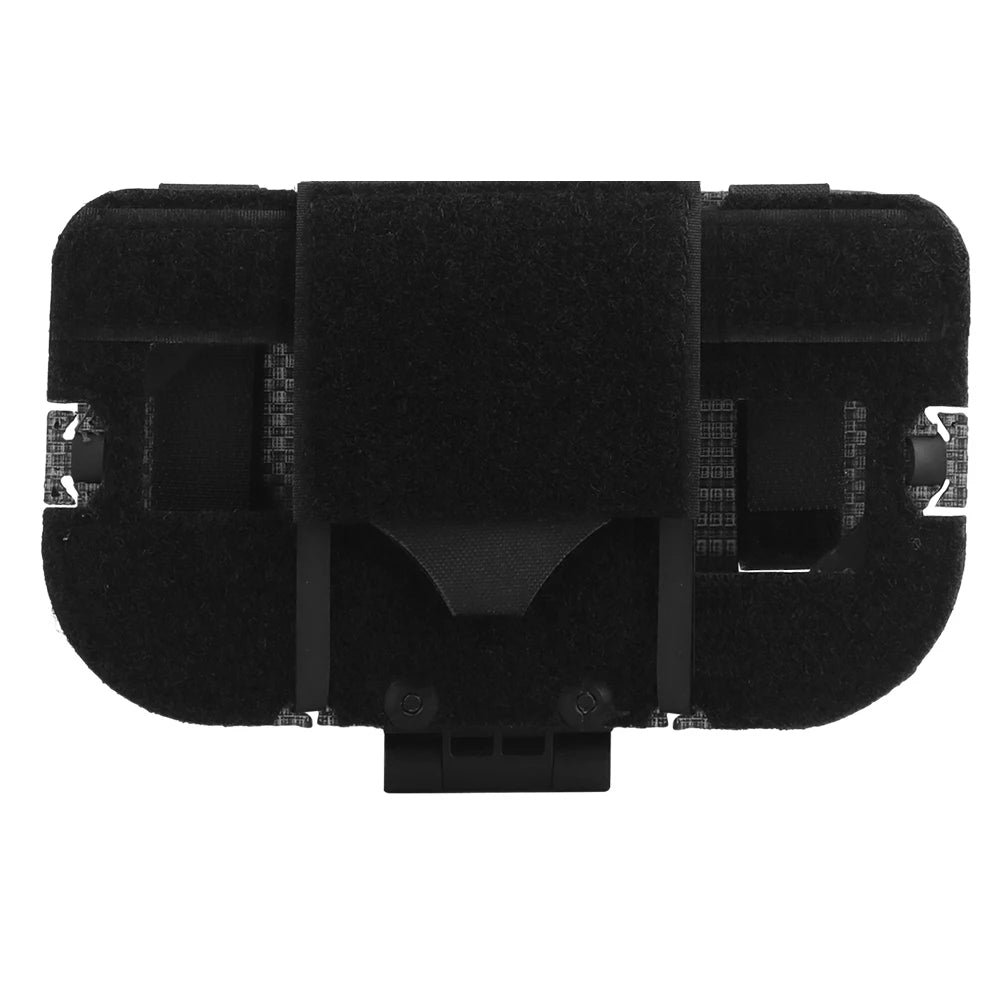 Tactical Phone Pouch with MOLLE/PALS Strap, Foldable Chest Phone Holder for Navigation & Tactical Vest Accessory