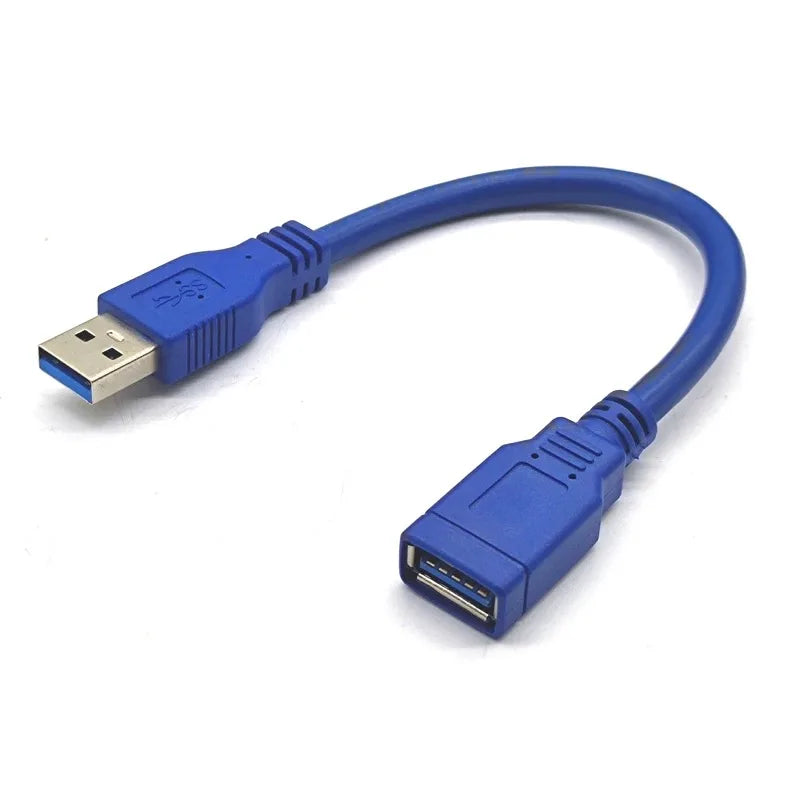 Standard 5Gbps Super Speed USB 3.0 A Male To A Female M To F Extension Short Data Sync Cord Cable 0.3m Blue 30cm/1FT 0.6m 1m 3m