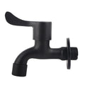 Stainless Steel Wall Mount Tap Garden Water Faucet Black for Washing Machine Laundry Cleaning Wall Mount Toilet Mop Faucet
