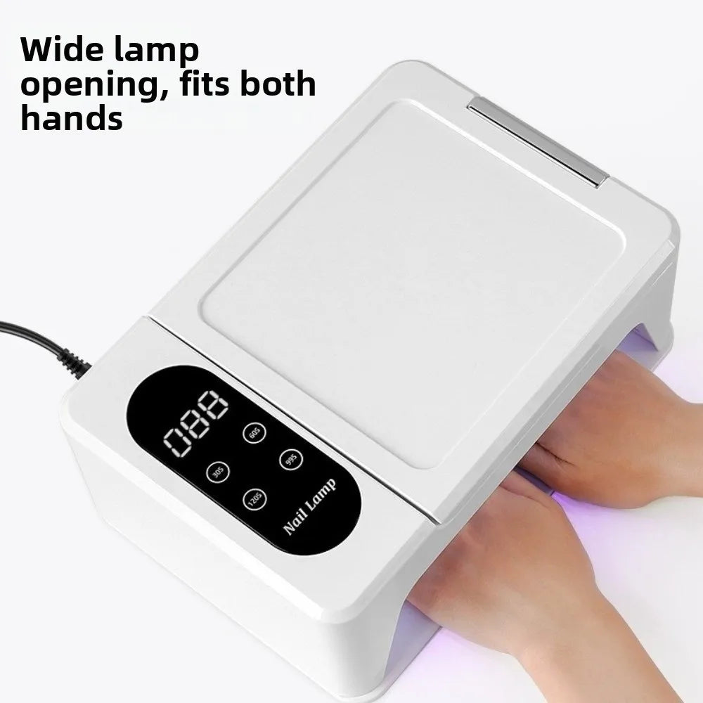 Versatile Dual Hand Nail Dryer Lamp Flip Design 96 LEDS Nail Curing Lamp 30/60/99/120s Timer 2IN1 UV Nails Lamp Salon