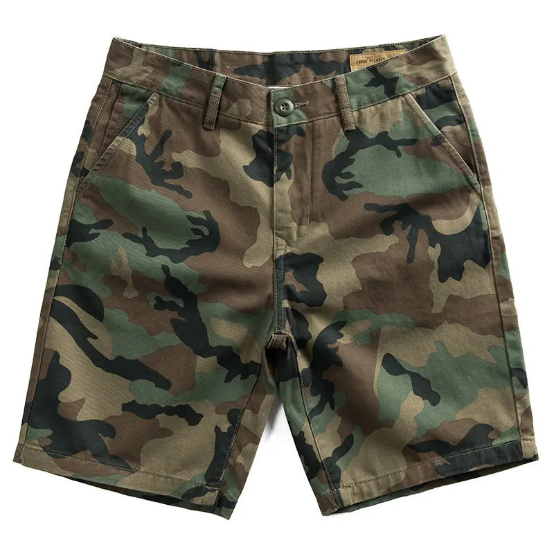 American Retro Camouflage Work Short Pants Men's Summer Loose Casual Thin Wear-resistant Dirty Five-Quarter Pants