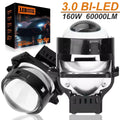 2pcs 3.0inch Bi Led Projector Lens Car Headlight H4 H7 9005 9006 High Low Lights Universal Car Headlamp 60000LM 12V