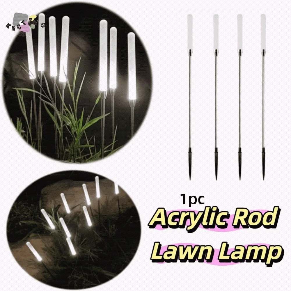 Waterproof Landscape Lighting Acrylic LED Garden Lights Frosted Acrylic Rod Ground-Mounted Outdoor Decorate Lamp Courtyard