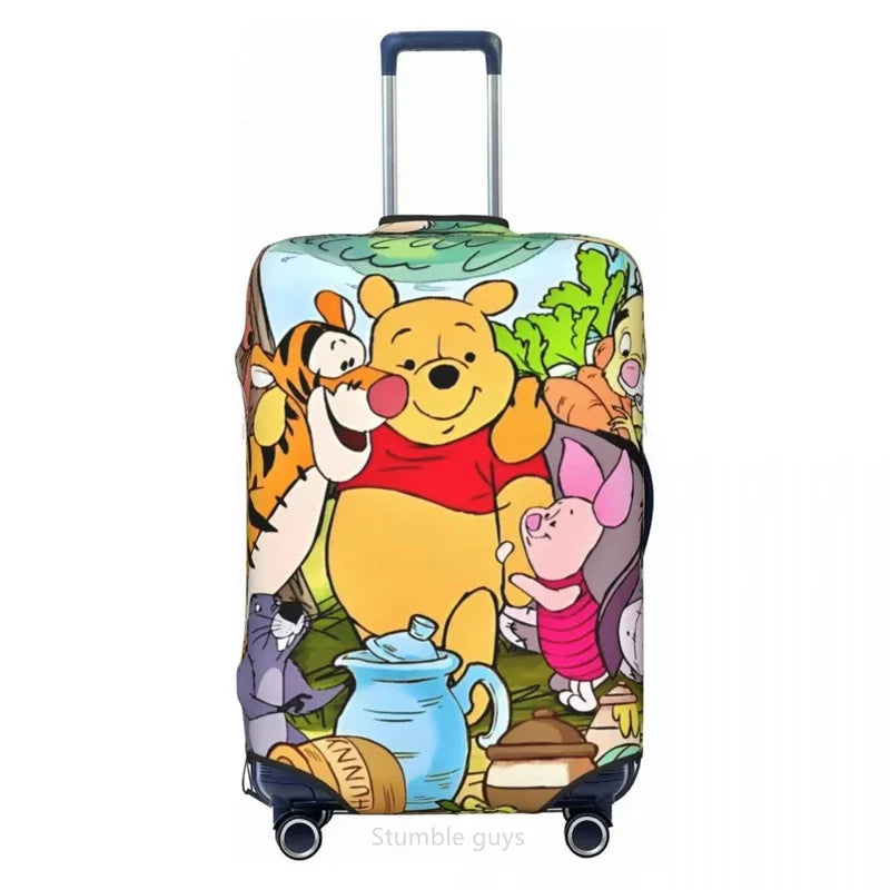 Universal Elastic Suitcase Cover Tiggers Print For 18-32 Inch Luggage Dustproof Anti-Scratch Washable Travel Essential Accessory