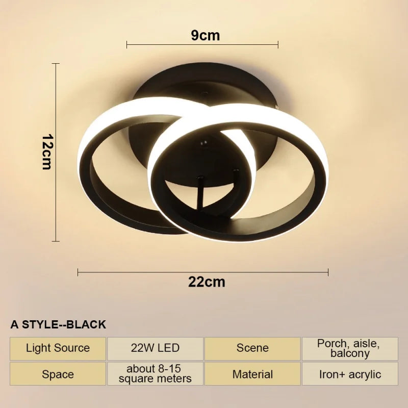 Modern LED Ceiling Lamp For Living Room Stair Aisle Cloakroom Hallway Bedroom Ceiling Light Indoor Home Decor Lighting Fixture