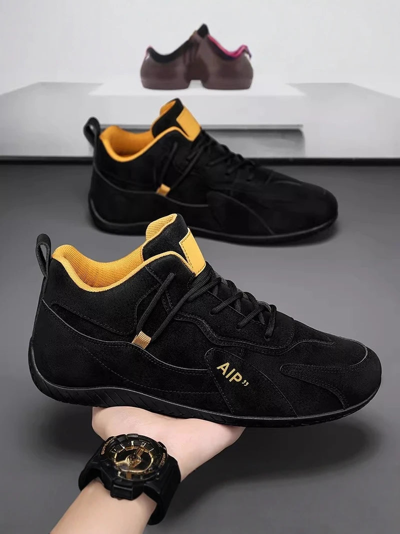 Casual Sport Shoes for Men Retro Leather Surface Soft Bottom Versatile Leisure Board Shoes Autumn Trend Brand Agan Men's Foot...