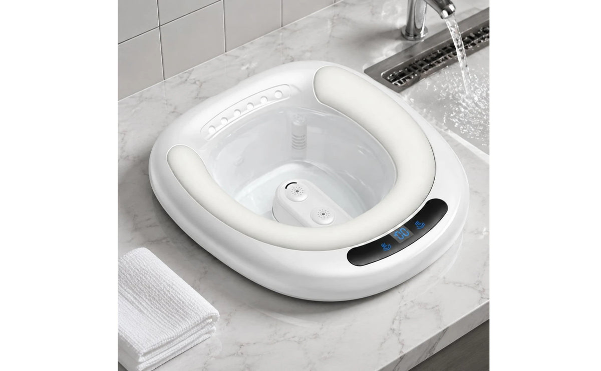 Electric Sitz Bath Basin No Squat Toilet Sitz Bath Seat Pregnancy Wash Basin Automatic Water Spray Bathroom Aid