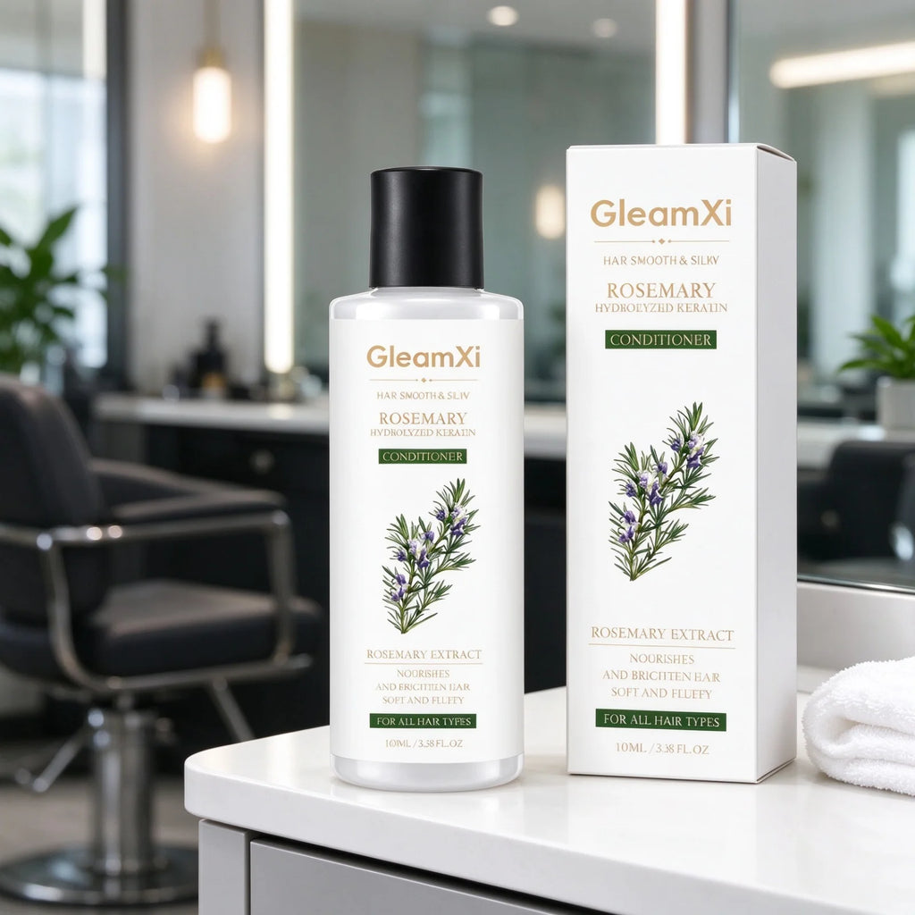 GleamXi Rosemary Hair Hydrolyzed Keratin Conditioner Anti Frizz Repair Split Ends Nourish Dry Damage Hair Smoothing Conditioner