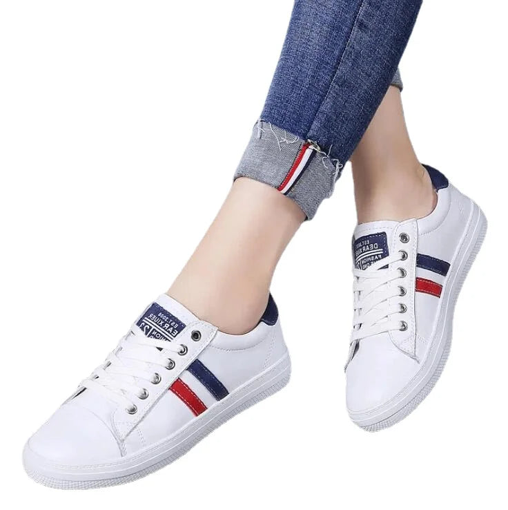 2026 Spring/Summer Autumn/Winter Casual Women's Leather Shoes White Flat Bottom Soft soled Breathable Sneakers Running Shoes