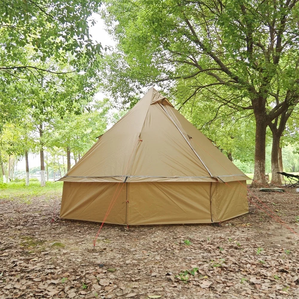 Ultralight Mongolian Yurt Tent Camping Pyramid Tent Outdoor Winter Tent With Chimney Hole  Hiking Backpacking Hot Tent Teepee