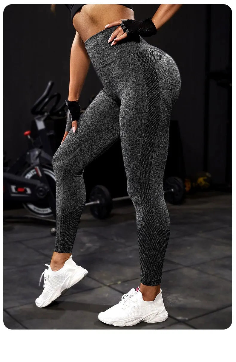 Yoga Sport Women Fitness Seamless Workout Leggings Fashion Push Up Leggings Gym Women Pants