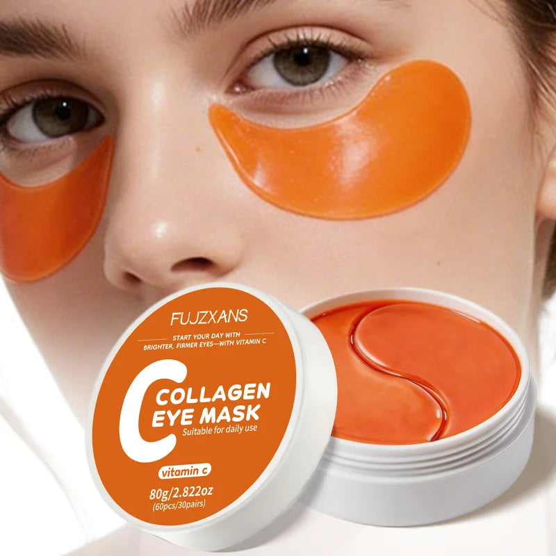 Vitamin-C Under-Eye Mask Patches for Dark Circles And Puffiness Collagen Infused Skincare for an Even Skin Tone