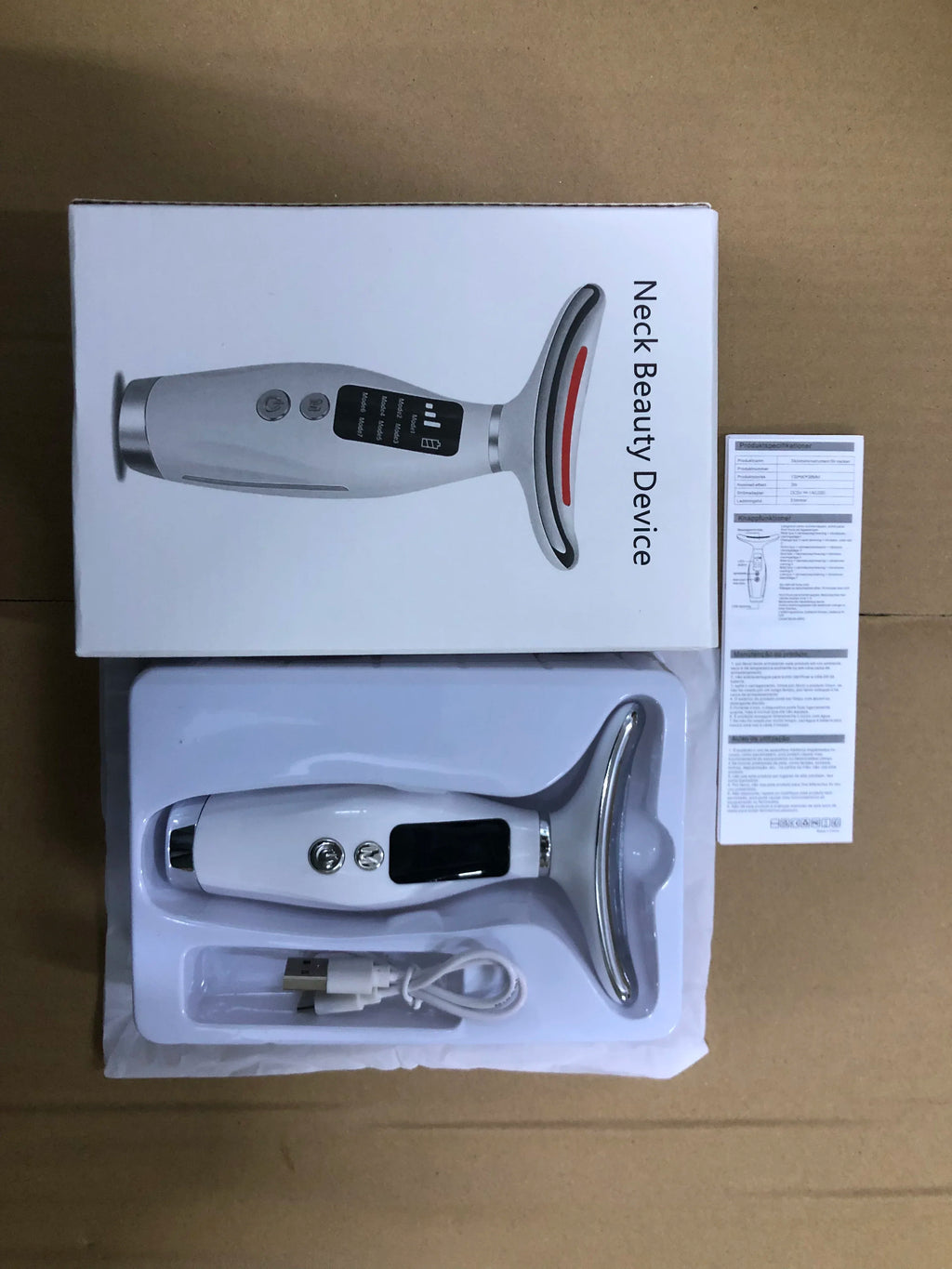 7 Colors LED Photon Therapy Face Neck Massager 3 Adjustable Gears Vibration Anti Wrinkle Skin Tightening Lifting Home Beauty Dev