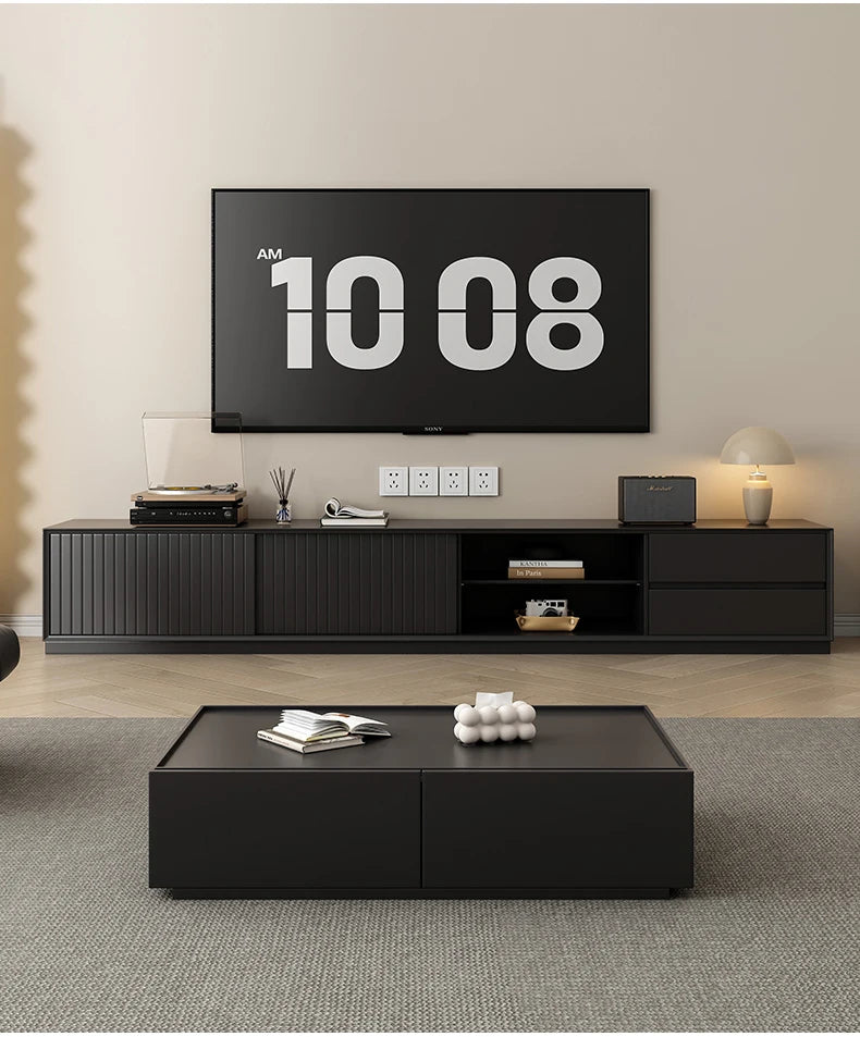 Modern Minimalist Tv Stand Aesthetic Premium Drawers Storage Tv Stand Luxury Glamour Mueble De Sala Modernos Home Furniture
