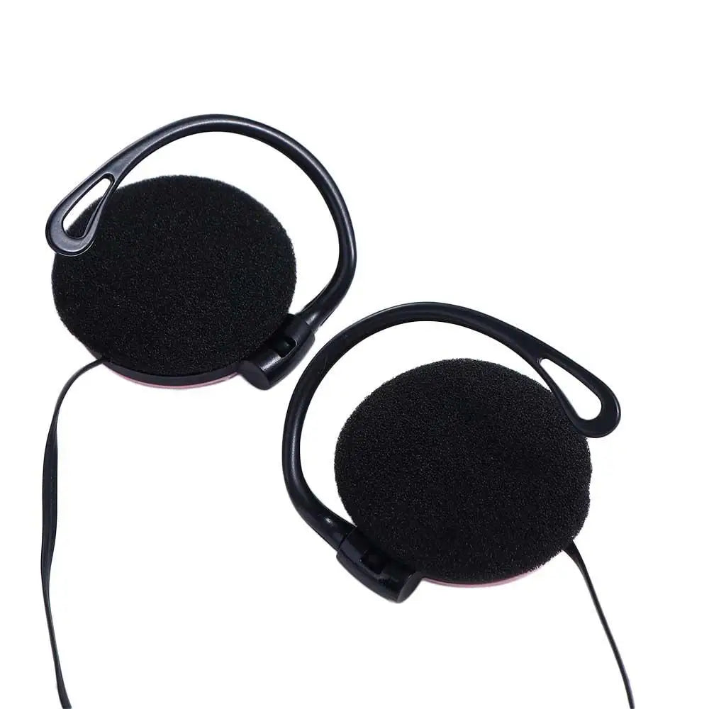 3.5mm Bass Headphones Ear Hook Headset Sports Earphone Wired Earpiece For Mp3 Computer Mobile Telephone