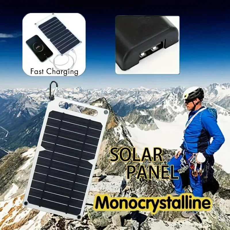35W Sunpower Portable Solar Panel 5V Solar Plate WithUSB Safe Stabilize Charger ForPower Bank Phone Outdoor Camping Home RV Gift