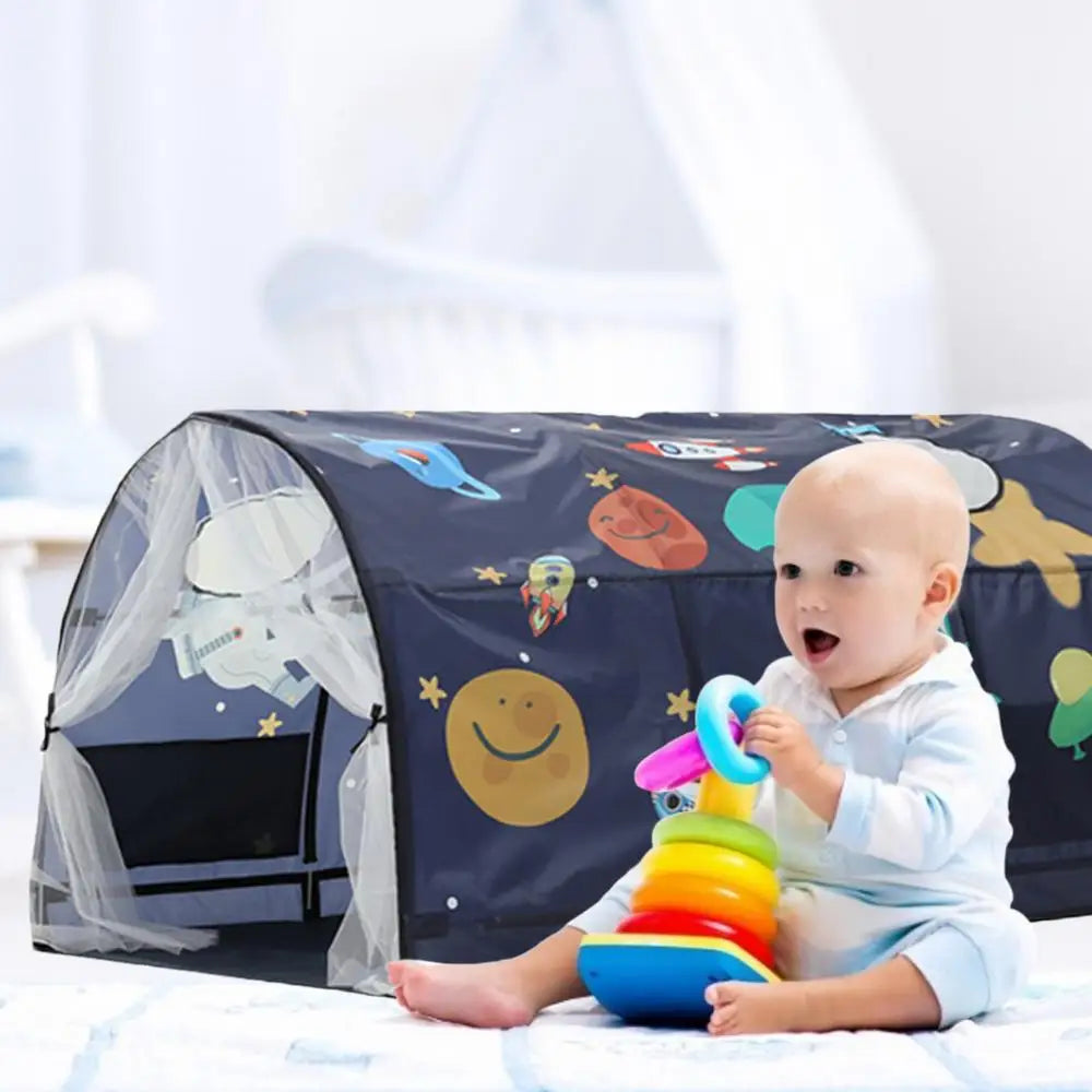 Toddler Sleeping Tent Kids Play Tunnel Tent Bed Tent Privacy Tent Bed Canopy Shelter Indoor Cabin Tent Garden Kids Game Room