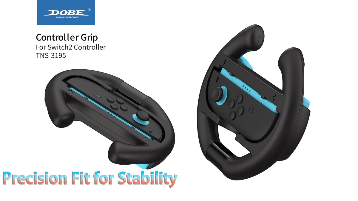 For Switch2 4-In-1 Steering Racing Wheel Controller Grip Left and Right Jon-Con Accessories 2 Hand Holder for Mario Kart World