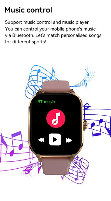 2026 New Smart Watch 2.01" HD Display Bluetooth Call Blood Oxygen Heart Rate Monitor Fitness Gift for Men Women