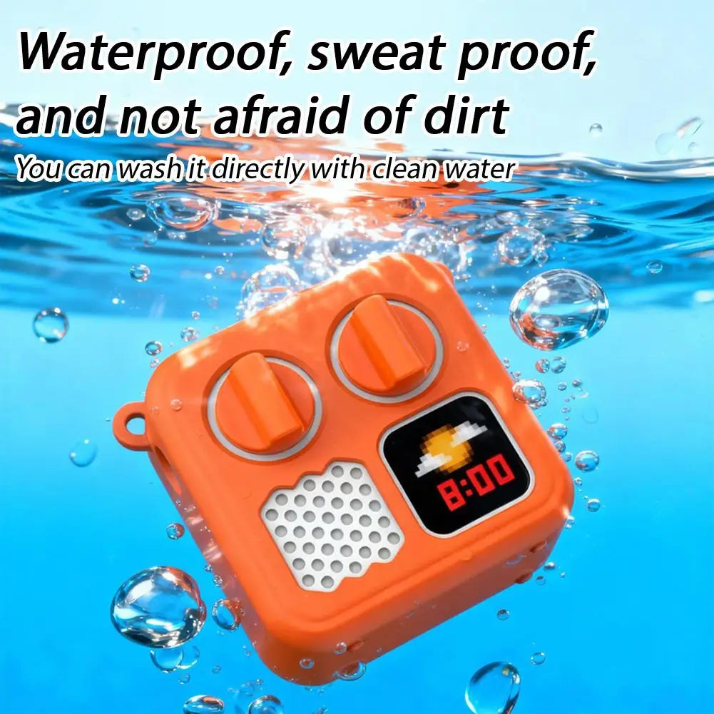 For Yoto Mini Small Audio Player Protective Case Can Hold Cassette Tape Hanging Rope Simple Solid Color Storage