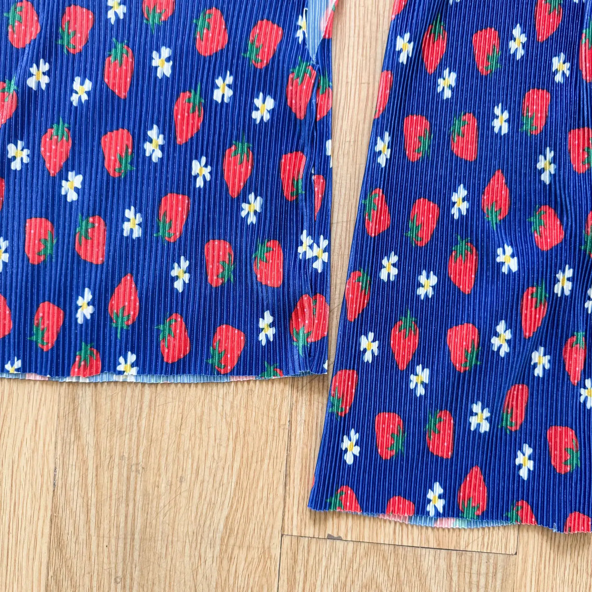 2026 New Infants Kids Matching Clothing Set Cartoon Print Pleated 2 Pieces Suit Tank Top Trousers Soft Loose Streetwear Homewear