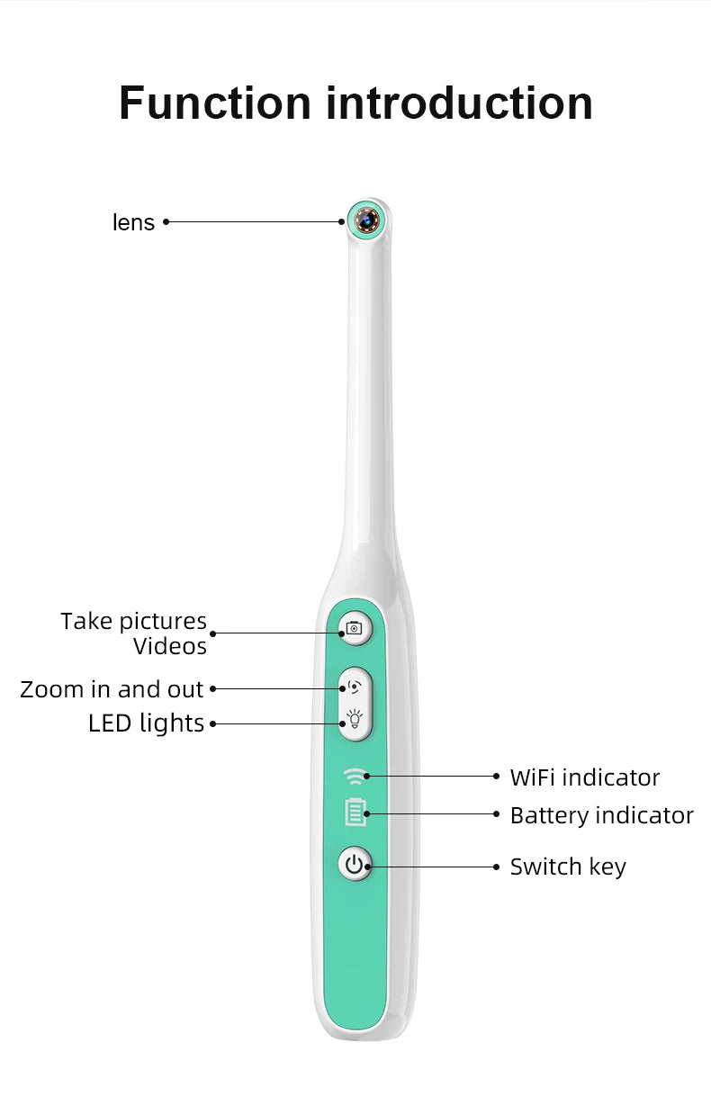 Endoscope Camera with 8 Adjustable LED Lights Visual Endoscope Camera Compatible with Android and iPhone,for Individuals Pet