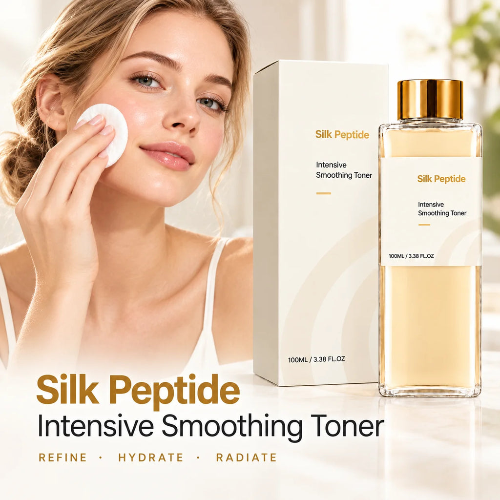Silk Peptide Intensive Toner Soothe Facial Sensitive Area Effective Moisturizing Revitalize Skin Brighten Face Hydrating Toner