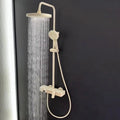 Gray Bathroom Shower Set Household Bathroom Pressure Boosting Rainfall Shower Head Bathtub Showers Faucet Set Hotel