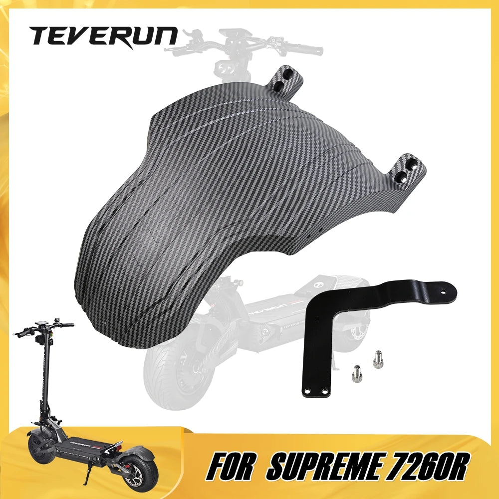 Original Mudguard for TEVERUN Electric Scooter FIGHTER SUPREME 7260R Fender of Both Front & Rear 13-Inch Motor Splash Guard